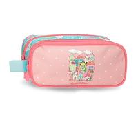 Roll Road My little Town Estuche Doble Rosa 23x9x7 cms Poliéster
