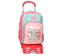 Roll Road My little Town Mochila Escolar con Carro Rosa 30x40x13 cms Poliéster 15,6L