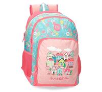 Roll Road My little Town Mochila Escolar Doble Compartimento Rosa 33x44x17 cms Poliéster 24,68L