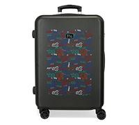 Roll Road Next Level Maleta mediana Negro 46x65x23 cms Rígida ABS Cierre de combinación lateral 56L 3 kgs 4 Ruedas dobles