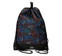 Roll Road Next Level mochila Saco, Negro, 32x42 cms