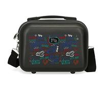 Roll Road Next Level Neceser Adaptable con Bandolera Negro 29x21x15 cms Rígido ABS 9,14L 0,6 kgs