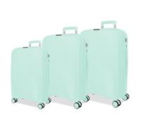 Juego de maletas de viaje Orbit de polipropileno color turquesa