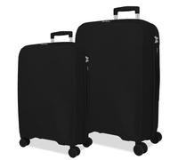 Roll Road Orbit Juego de Maletas Negro 54/64 cms Rígido 5,6 kgs Cierre TSA Polipropileno 5,6 kgs 94,2L Equipaje de Mano