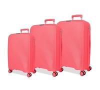 Roll Road Orbit Juego de Maletas Rosa 54/64/75 cms Rígido 9,6 kgs Cierre TSA Polipropileno 9,6 kgs 183L Equipaje de Mano