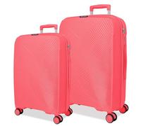 Roll Road Orbit Juego de Maletas Rosa 54/64 cms Rígido 5,6 kgs Cierre TSA Polipropileno 5,6 kgs 94,2L Equipaje de Mano