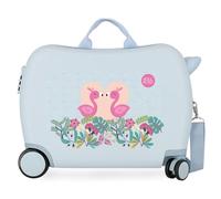 Roll Road Pelican Love Maleta Infantil Azul 50x38x20 cms Rígida ABS Cierre de combinación lateral 34L 1,8 kgs 4 Ruedas Equipaje de Mano