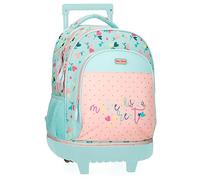 ROLL ROAD Queen of hearts Mochila con Carro Multicolor 32x43x21 cms Poliéster 28,9L