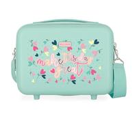 Roll Road Queen of Hearts Neceser Adaptable con Bandolera Azul 29x21x15 cms Rígido ABS 9,14L 0,6 kgs
