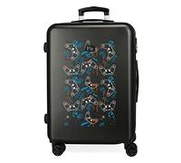 Roll Road Roll Road Gamers Maleta mediana Negro 46x65x23 cms Rígida ABS Cierre de combinación lateral 56 3 kgs 4 Ruedas dobles