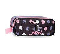 Roll Road Roll Road The time is now Estuche Doble Negro 23x9x7 cms Poliéster