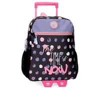 Roll Road Roll Road The time is now Mochila Preescolar con Carro Negro 27x33x11 cms Poliéster 9,8L