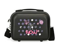 Roll Road Roll Road The time is now Neceser Adaptable con Bandolera Negro 29x21x15 cms Rígido ABS 9,14L