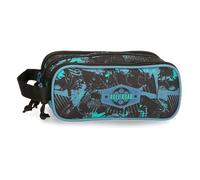 Roll Road Soccer Estuche Triple Negro 22x10x9 cms Poliéster