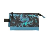 Roll Road Soccer Estuche Triple Negro 22x12x5 cms Poliéster