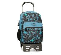 Roll Road Soccer Mochila Escolar con Carro Negro 32x42x16 cms Poliéster 21,5L