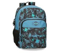 Roll Road Soccer Mochila Escolar, Negro, 30x40x13 cms