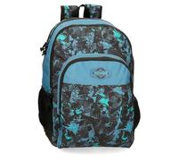 Roll Road Soccer Mochila Escolar, Negro, 33x44x17 cms