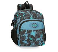 Roll Road Soccer Mochila Preescolar, Negro, 23x28x10 cms