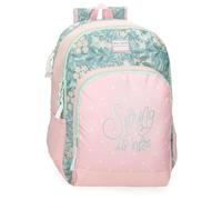 ROLL ROAD Spring is here Mochila Escolar Adaptable a Carro Rosa 33x44x17 cms Poliéster 24,68L