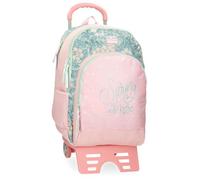 ROLL ROAD Spring is here Mochila Escolar, Rosa, 33x44x17 cms