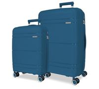 Roll Road Universe Juego de Maletas Azul 55/65 cms Rígido 5,6 kgs Cierre TSA Polipropileno 5,6 kgs 102L Equipaje de Mano