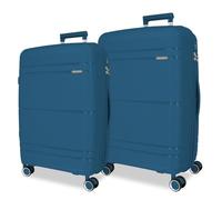 Roll Road Universe Juego de Maletas Azul 65/75 cms Rígido 7,3 kgs Cierre TSA Integrado Polipropileno 7,3 kgs 161L Extensible