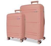 Roll Road Universe Juego de Maletas Rosa 55/65 cms Rígido 5,6 kgs Cierre TSA Polipropileno 5,6 kgs 102L Equipaje de Mano