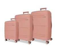 Roll Road Universe Juego de Maletas Rosa Rígido Polipropileno