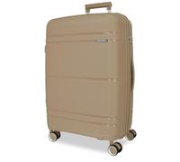 Roll Road Universe Maleta Grande Beige 50x75x29 cms Rígido 4,1 kgs Cierre TSA Polipropileno 4,1 kgs 96LExtensible