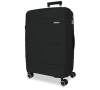 Roll Road Universe Maleta Mediana Negro 44x65x26 cms Rígido 3,2 kgs Cierre TSA Polipropileno 3,2 kgs 65LExtensible