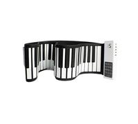 Roll Up 88 Teclas Teclado Musical Digital Adultos Instrumento Musical Portátil Piano Electrónico Piano (Color : White)