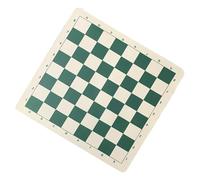 Roll Up Chess Board - PU Leather Folding Chessboard | 13.39x13.39in Square Soft Chess Game Board, Black/White or Green/White, Portable Rollable Chessboard for Family Parties