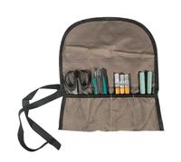 Roll Up Tool Bag, Tools Roll Organizer, 12,99 x 10,63 pulgadas Canvas Quick-Access Holder, Plumber Carpenter Storage Wrap for Camping, Fishing, Crafting, Welding, Home Projects