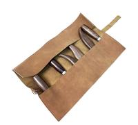 Roll Up Tool Pouch, 39 x 25 x 0,5 cm a mano retro portátil, 5 ranuras, pequeña herramienta roll, adecuado para electricistas Carpenters Chefs Plumbers, Chisels Drivers Wrenches Screwdrivers