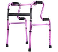 Rollator - Andador plegable estándar, aleación de aluminio ligero, ajustable, ayuda para caminar para ancianos