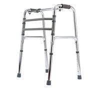 Rollator - Caminante plegable de aluminio ligero y vertical, plegable y ajustable en altura para adultos mayores, andador resistente