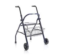 Rollator Deambulatore girello per anziani pieghevole in acciao verniciato 2 ruote con seduta e cestino Zeus Art. RP680
