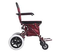 Rollator Junior Rollator Walker con asiento, Drive Rolling Walker plegable, 4 ruedas movilidad ayudas para caminar de freno doble, utilizado para personas mayores caminando, rojo