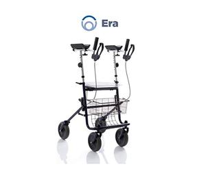 Rollator Pieghevole in Acciao Verniciato - 4 Ruote con Appoggio Antibrachiale - Era