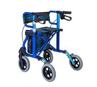 Rollator Rollator Walkers Rollator Walkers Rodillos de movilidad con asiento, rodillo rodante con ruedas para caminar plegable altura ajustable con frenos y bolsa de transporte