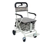 Rollator s Rollator Folding Shopping Trolley Rolling with Seat - Mobility Aid for Adult, Senior, Elderly & Handicapped-Suitable for The Elderly, Disabled