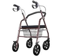 Rollator s Rollator Seniors Walking Frame Aid Mobility Aids Lightweight Trolley Stroller Mobility Shopping Cart with Seat and Basket