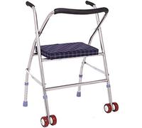 Rollator s Rollator, Walking Frame Lightly Foldable Stainless Steel Mobility Aids with Wheels with Seat Rollator