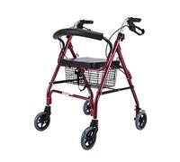 Rollator s Rollator with Seat Aluminum Walking Frame 8-Inch Wheels Weight Capacity 350 Lbs for Adult Senior Elderly