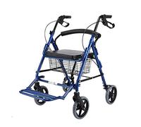 Rollator s Rollator with Seat Aluminum Walking Frame 8-Inch Wheels Weight Capacity 350 Lbs for Adult Senior Elderly