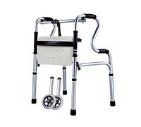 Rollator s Rollator with Seat and Basket, Seniors Walking Frame Aid Lightweight Trolley Stroller Mobility Scooter Cart, 4 Wheels