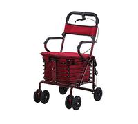 Rollator s Rollators s Steel Pipe Folding Four Wheels Rollator with Padded Seat Carry Basket and Lockable for People with Limited Ty