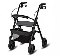 Rollator s s for Seniors Old Man Trolley Shopping Cart Portable Folding Wheelchair Old Man Aluminum Rollator, Durable Mobility Aid