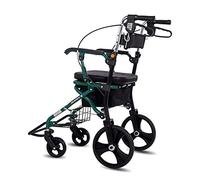 Rollator s s for Seniors Wheelchair Hand-Pushing, Lightweight Folding Aluminum Four-Wheel, Suitable for: Elderly Shopping Cart, Grocery Shopping Walking Frame Rolla
